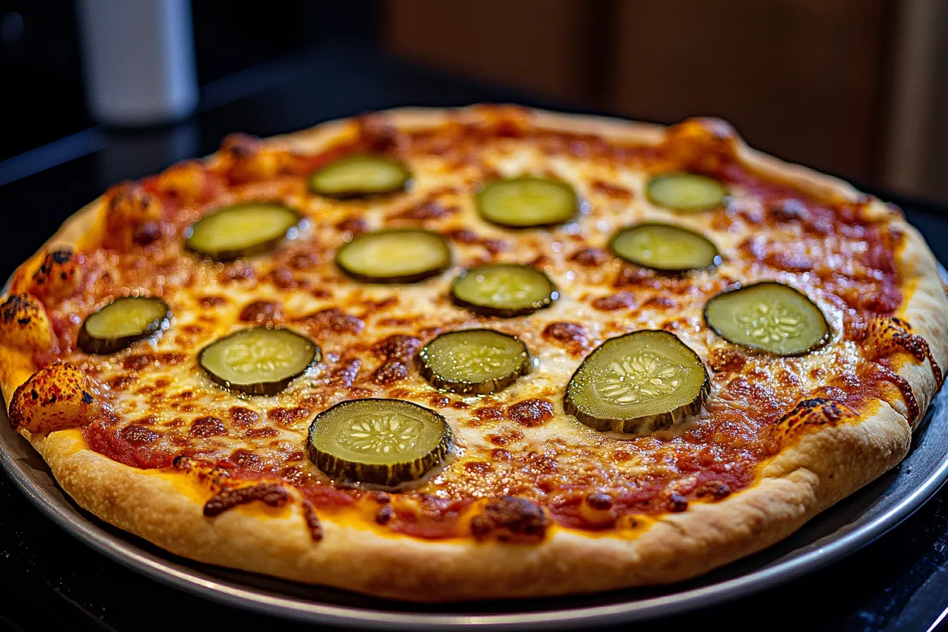 Tasty Pickle Pizza.