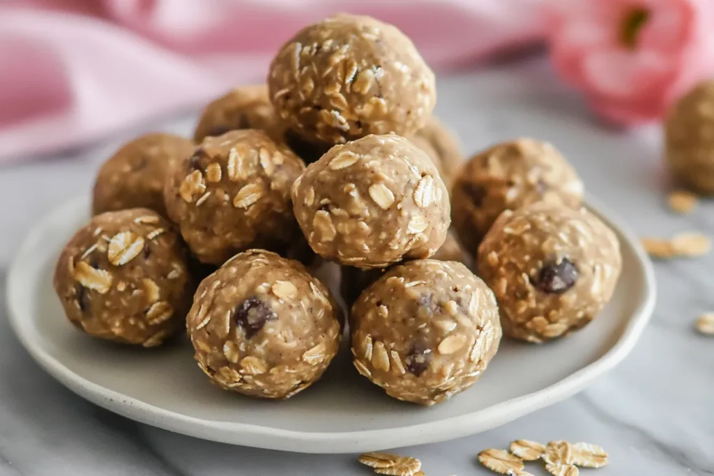 Peanut butter energy balls dipped in chocolate, garnished with oats, perfect for a healthy treat or post-workout snack. Can I Eat Peanut Butter for Weight Loss